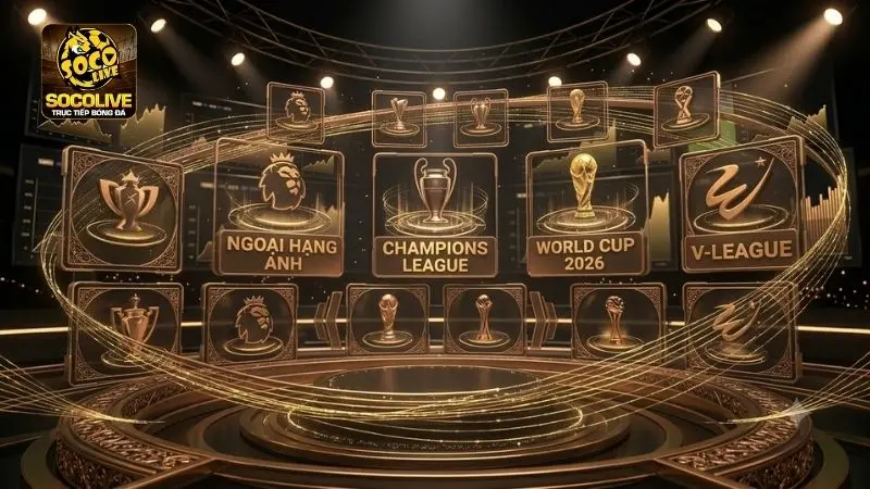 Tỷ lệ kèo Ngoại hạng Anh, Champions League, World Cup, V-League và nhiều giải đấu khác