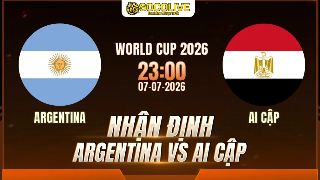 Nhận Định Argentina vs Ai Cập 07/07 với nhận định trước trận, phân tích phong độ, đội hình dự kiến và tỷ lệ bóng đá mới nhất.