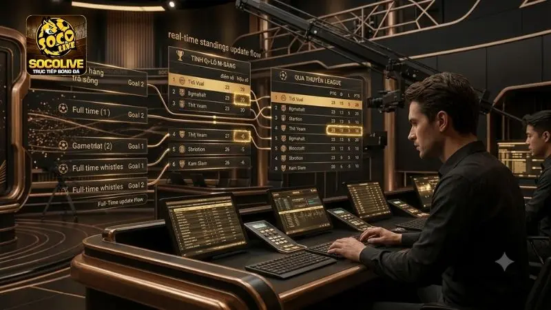 Cập nhật bảng xếp hạng bóng đá theo thời gian thực với dữ liệu chính xác trên Socolive TV
